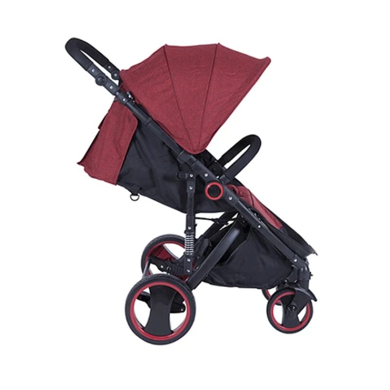 KIDSCOOL - COCHE JOGGER ROJO CON SUSPENSION PLEGABLE - 800-RJ