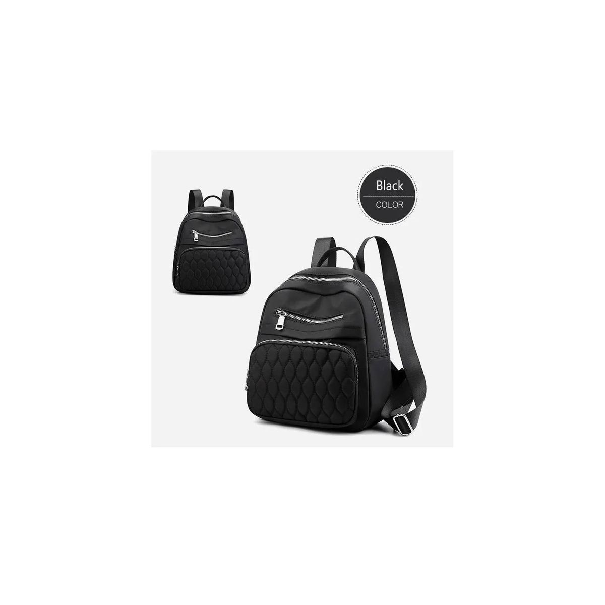 GENERICO - Bolso Mochila Mujer Moda Moow Negro