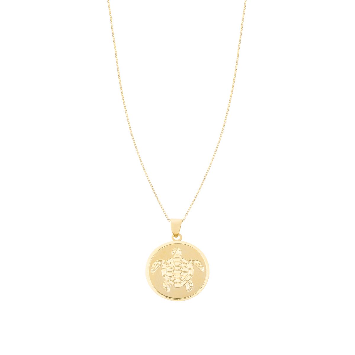 JB JOYAS BARON - Colgante de Oro 18kt Placa Tortuga de mar