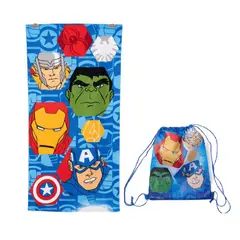 MARVEL - Toalla avenger con morral de transporte
