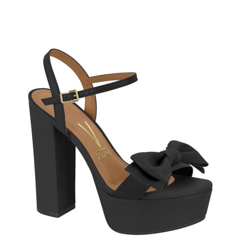 VIZZANO - Sandalia Mujer Eco Cuero Negra Vizzano