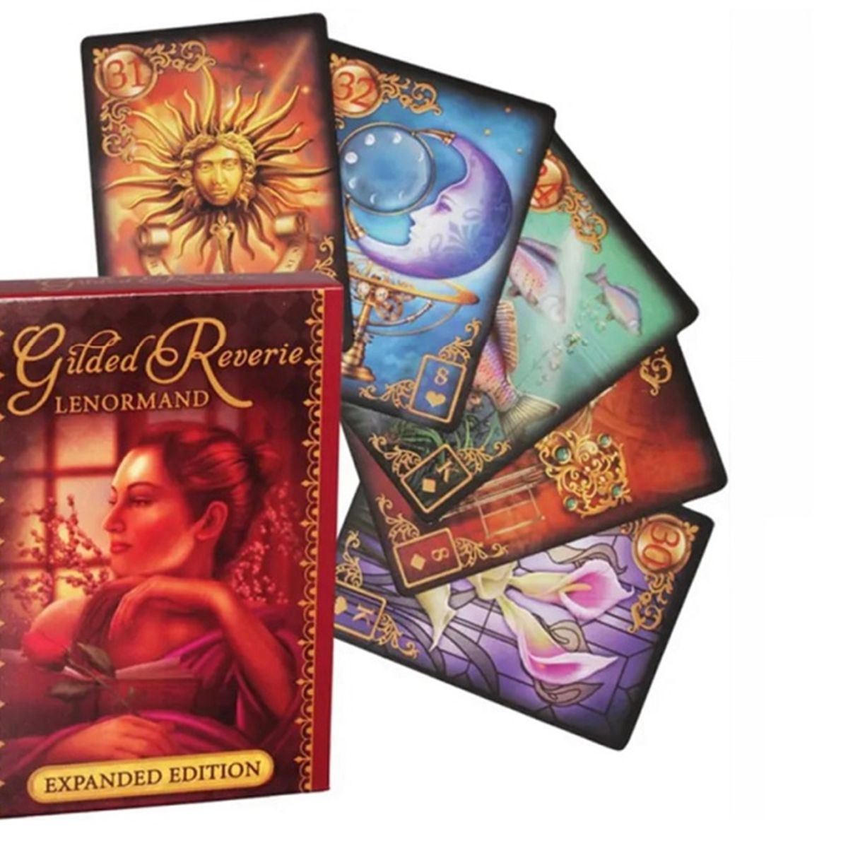 GENERICO - JUEGO DE 47 CARTAS TAROT GILDED REVERIE LENORMAND