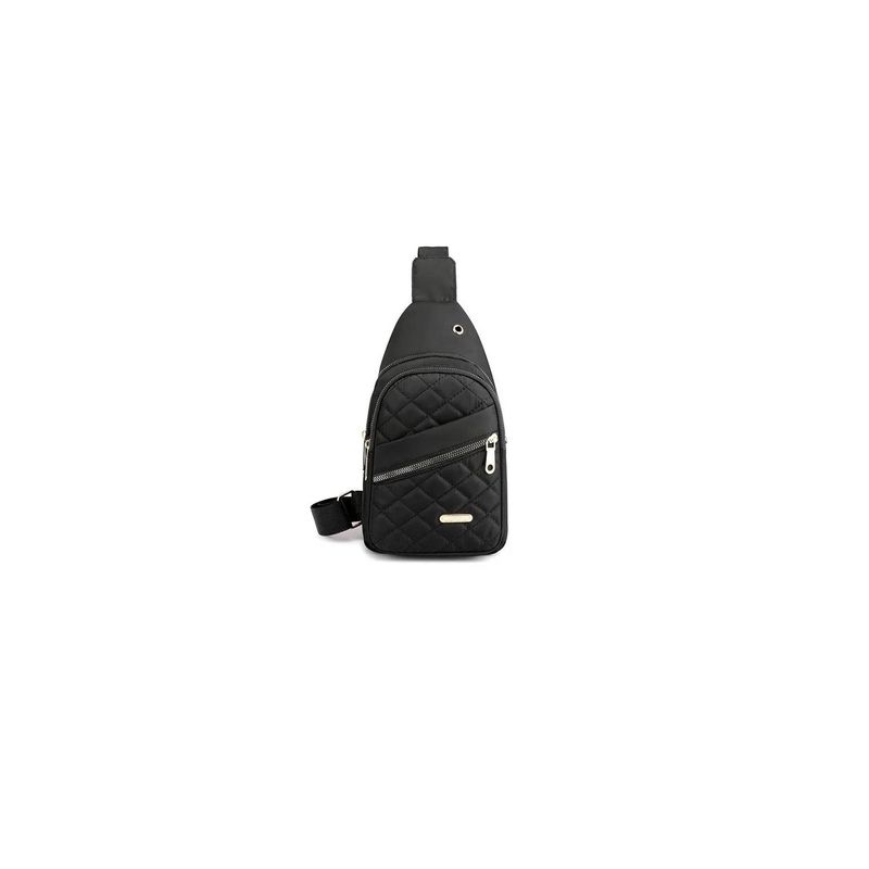 GENERICO - Bolso Cruzado Bandolera Mujer Elegante Negro