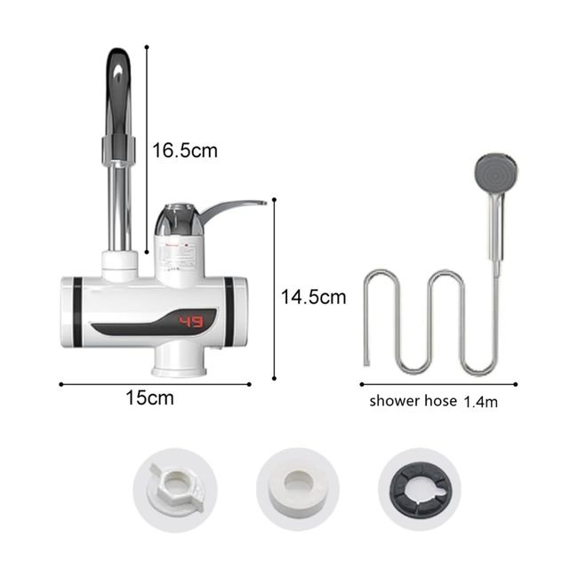 GENERICO - Calentador de Agua Instantáneo para Ducha y Grifo