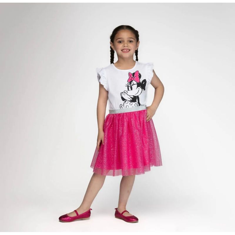DISNEY - Vestido Minnie tull rosa