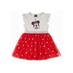 DISNEY - Vestido minnie mouse baby tull rojo