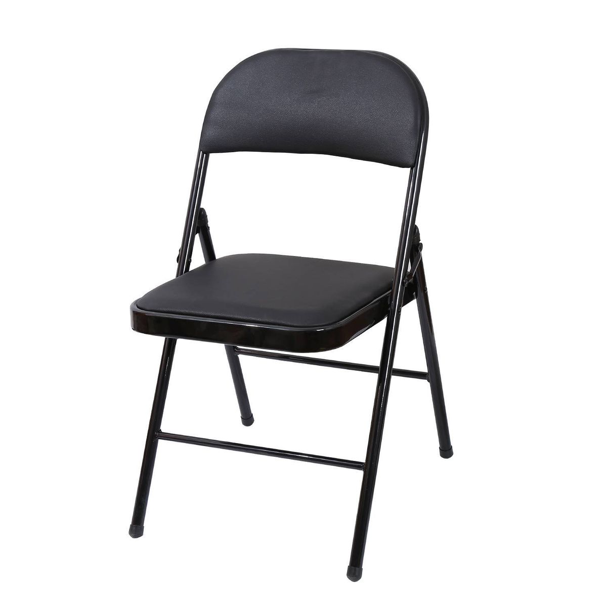 SOHOGAR - Silla plegable con acolchado negro