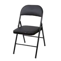 GENERICO - Silla plegable con acolchado negro