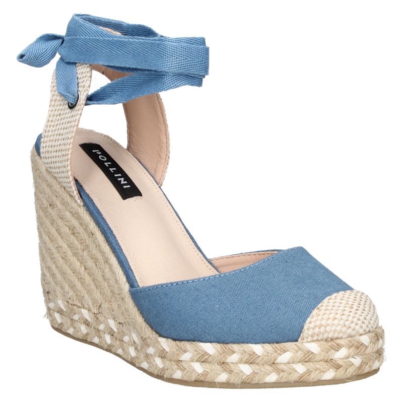 POLLINI - Alpargata Casual Mujer Azul Pollini