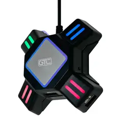OEM - Hub Adaptador de Consolas para Teclado-Mouse Multiplataforma - Negro