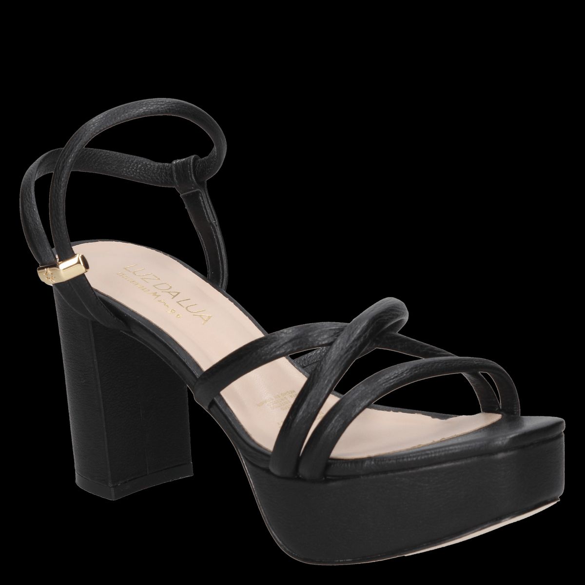 LUZ DA LUA - Sandalia Casual Mujer Negro Luz Da Lua