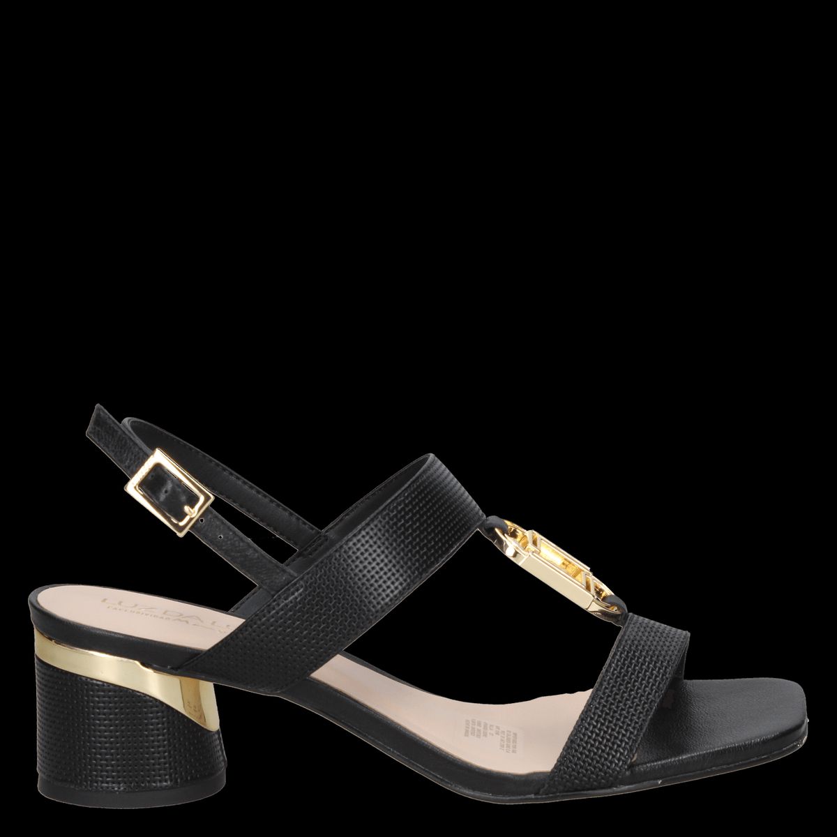 LUZ DA LUA - Sandalia Casual Mujer Negro Luz Da Lua