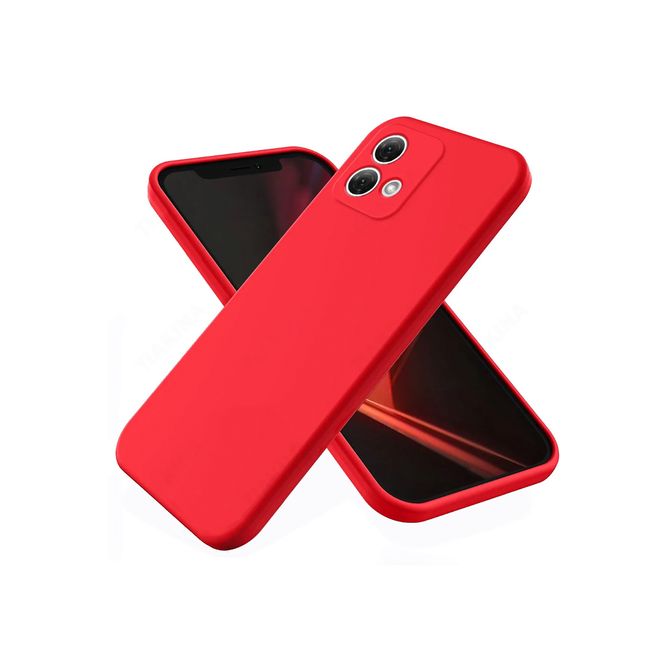 JOIGO - Carcasa Funda Para Motrola Edge 40 Neo Goma Rojo