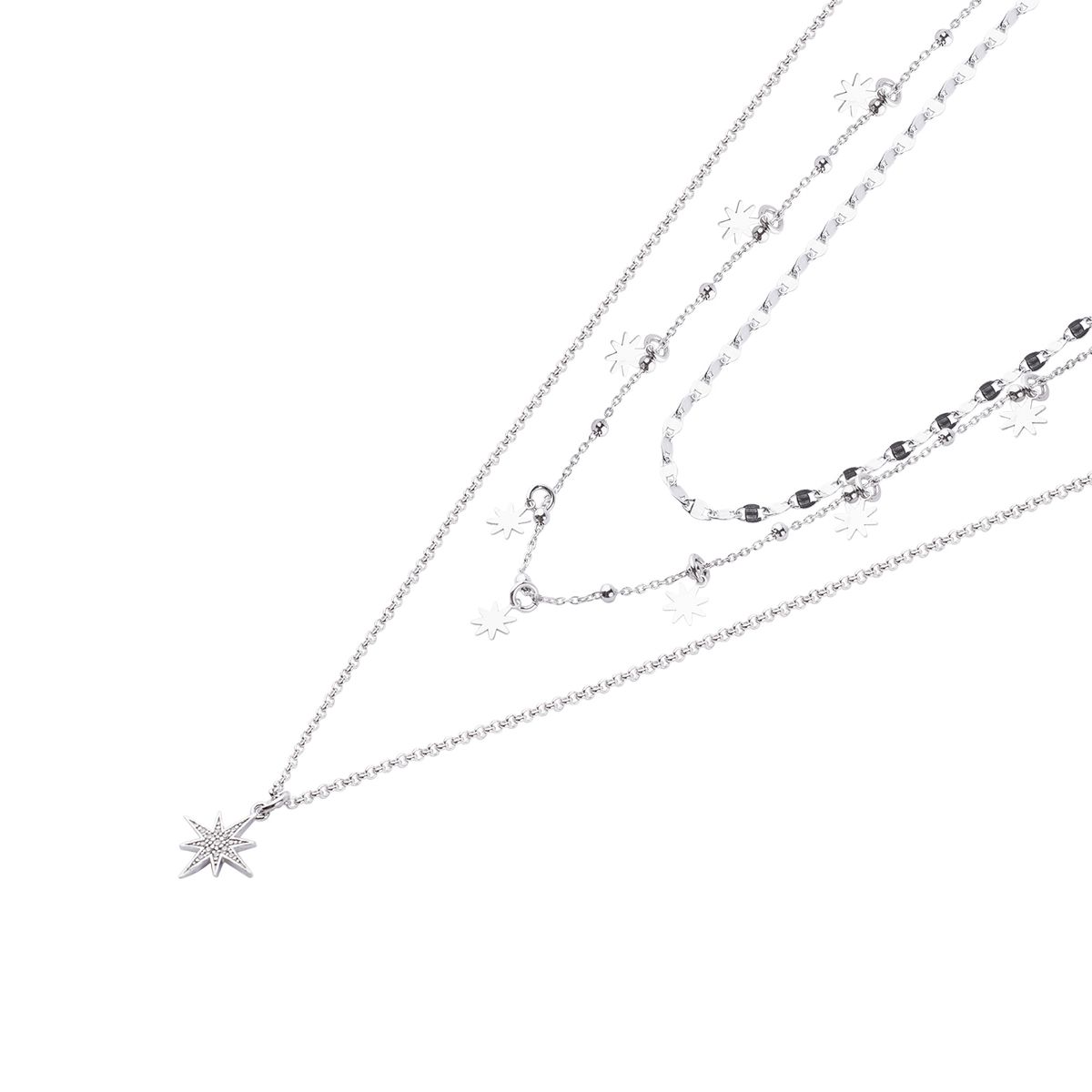 JB JOYAS BARON - Collar de Plata Esterlina 925 Estrella de David