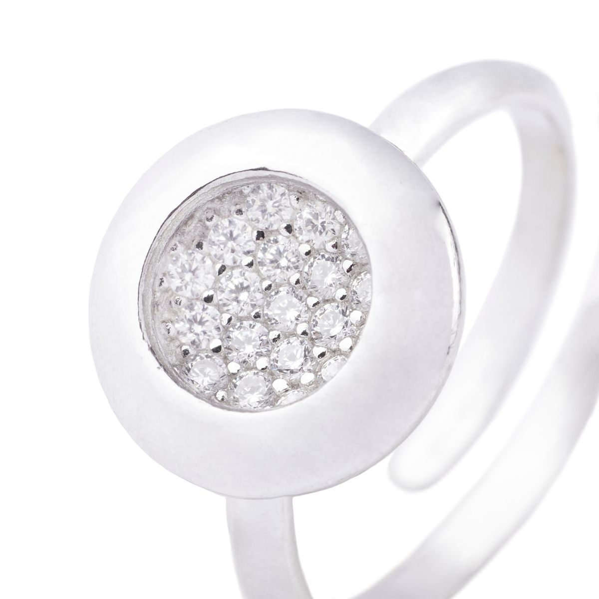 JB JOYAS BARON - Anillo de Plata Esterlina 925 Bisel Circonita