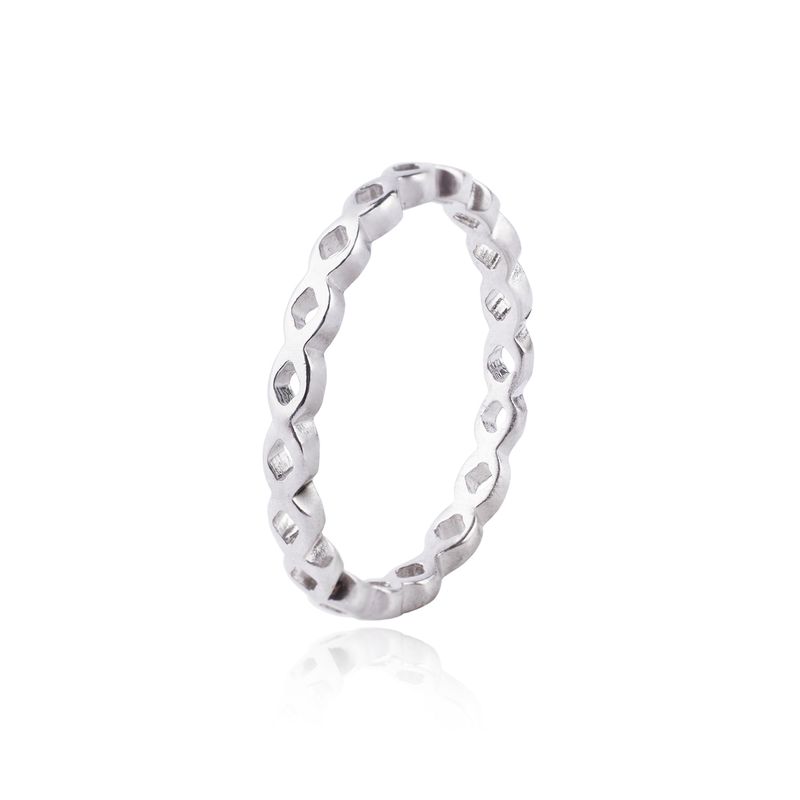 JB JOYAS BARON - Anillo de Plata Esterlina 925 Entrelazados 51