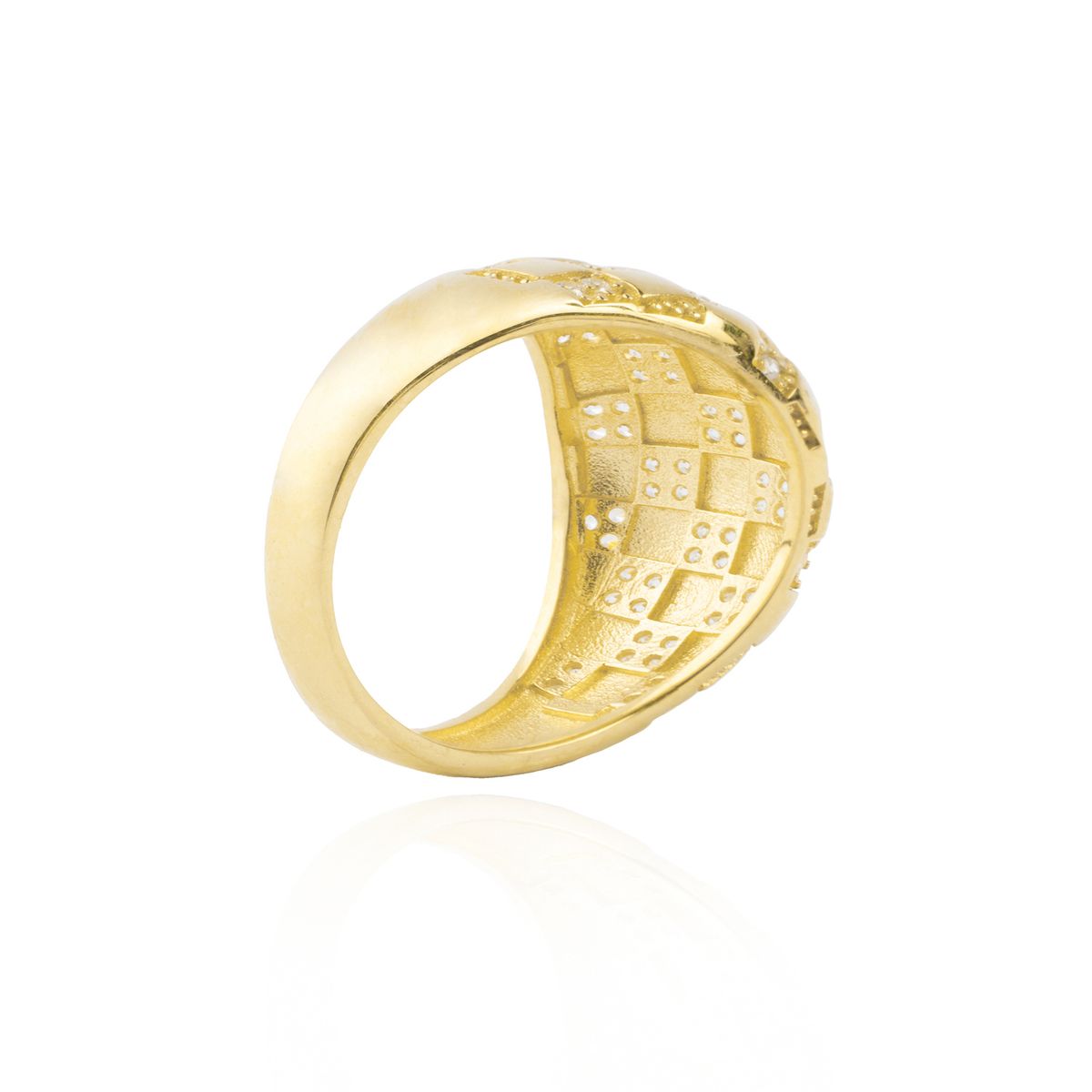 JB JOYAS BARON - Anillo de oro 18kt Circón tablero