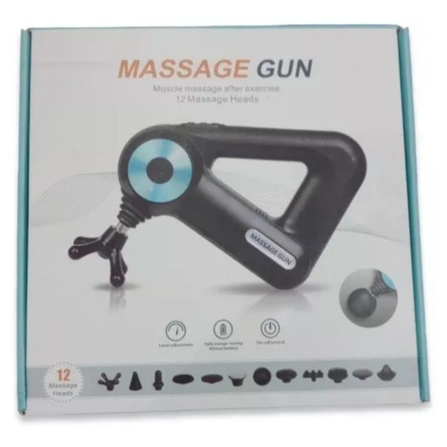 OEM - Triángulo Masajeador Triangulo Pistola Recargable Con Accesorios.-