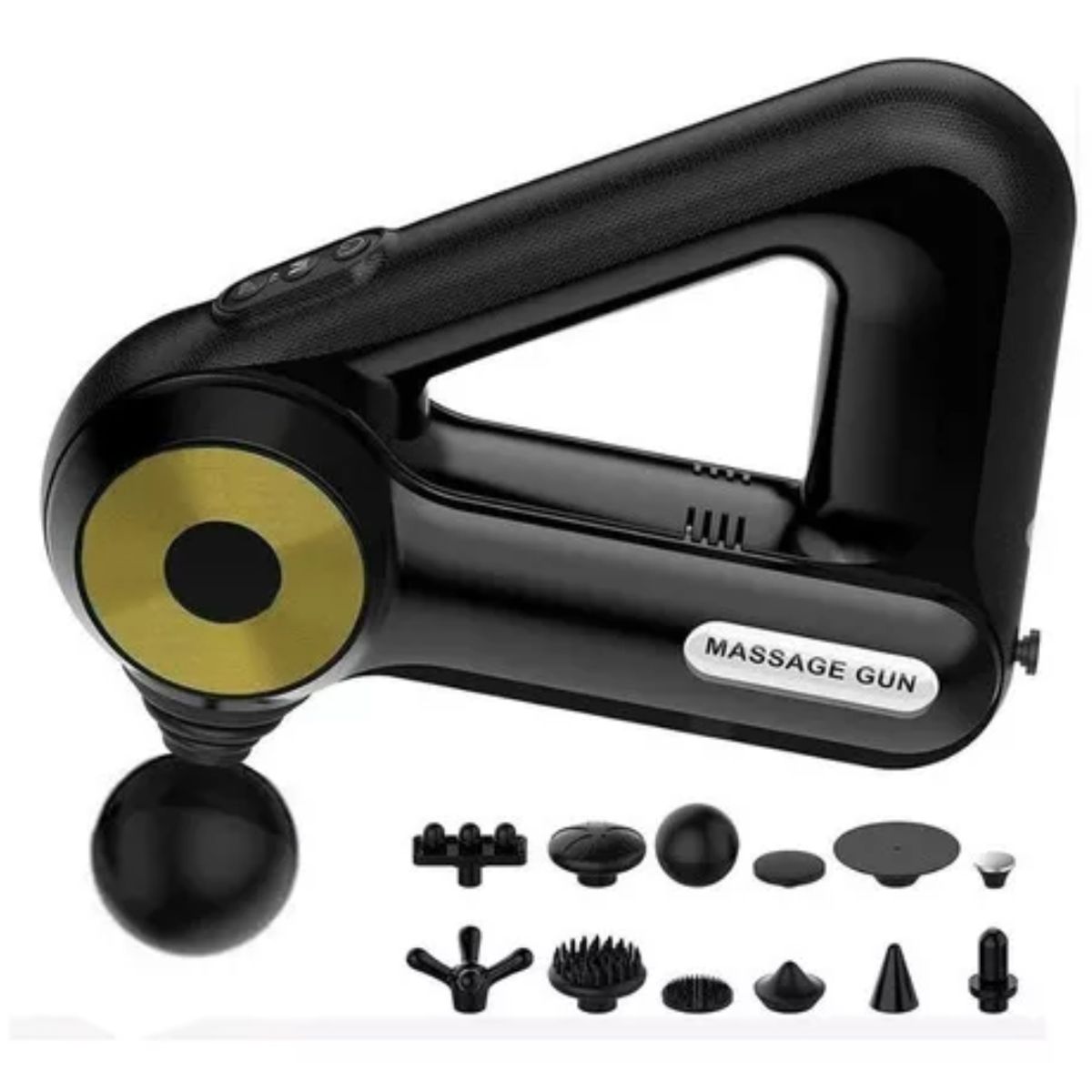 OEM - Triángulo Masajeador Triangulo Pistola Recargable Con Accesorios.-