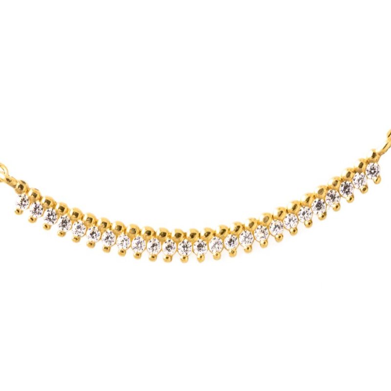 JB JOYAS BARON - Collar de Oro 18kt Placa Circon