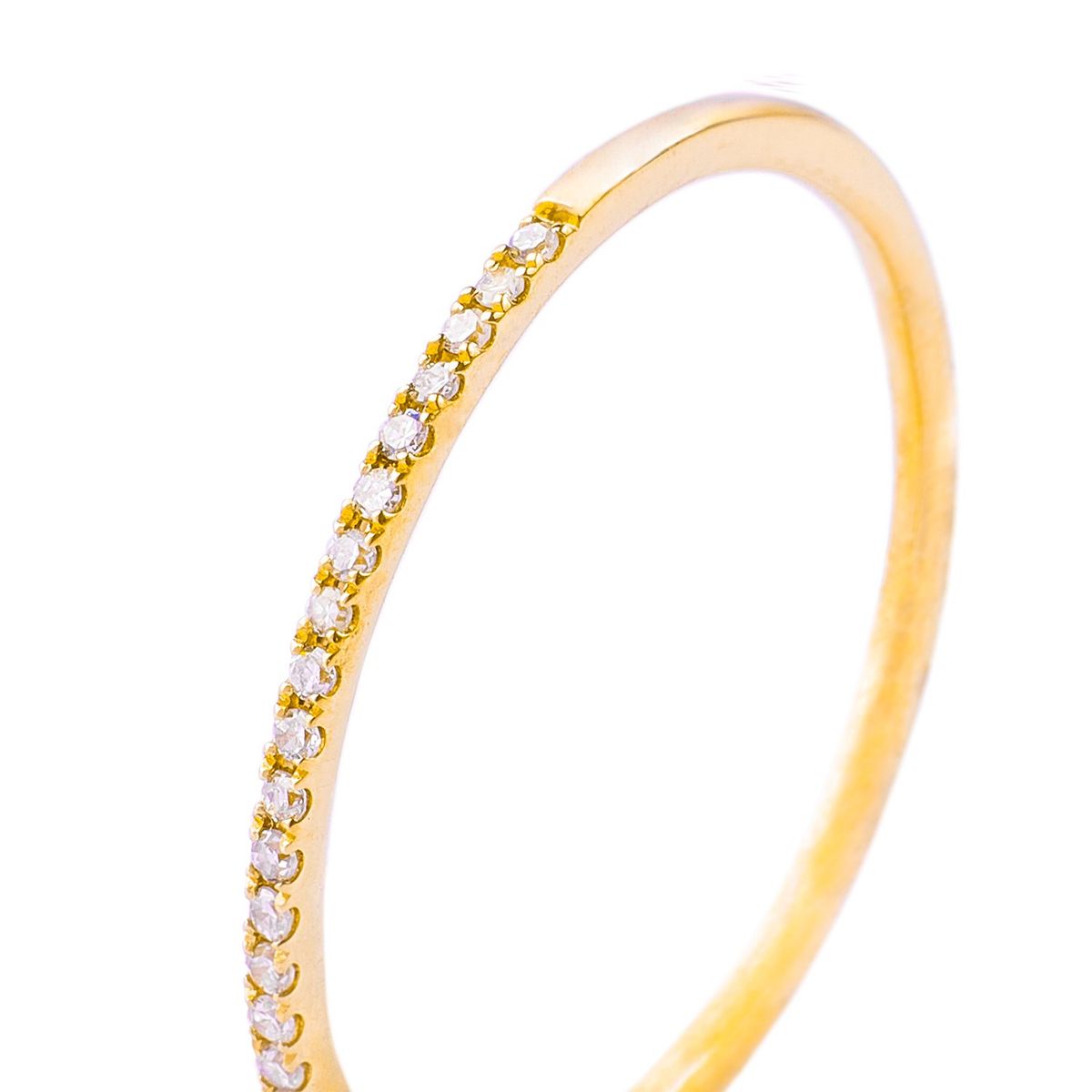 JB JOYAS BARON - Anillo Oro Amarillo 18kt Riel Diamantes de 8 Pts 2025