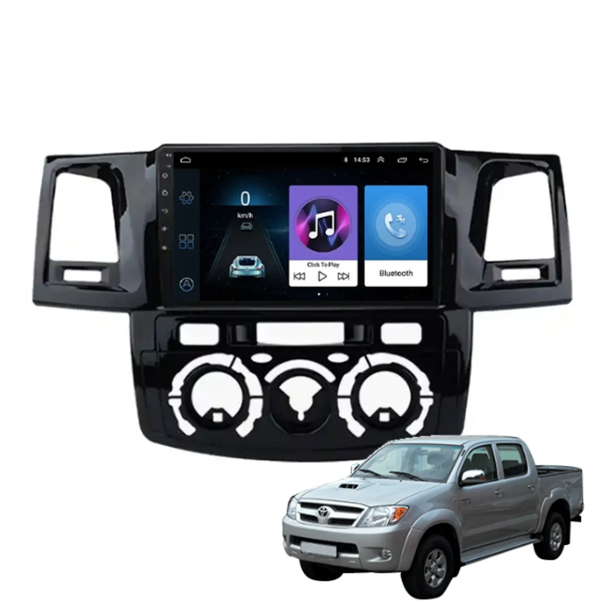 OEM - Radio Android Toyota Hilux 2008 – 2014 -2+32gb- + Camara