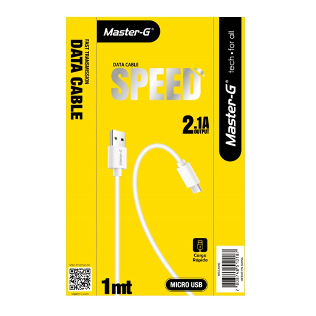 MASTER G - Cable De Carga Rápida Usb A Micro Usb Mgcamic