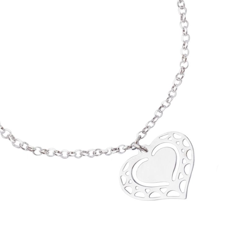 JB JOYAS BARON - Pulsera de Plata Esterlina 925 Trio Corazones