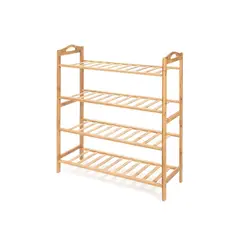 SOHOGAR - Estante de bambú 4 niveles 67x27 cm