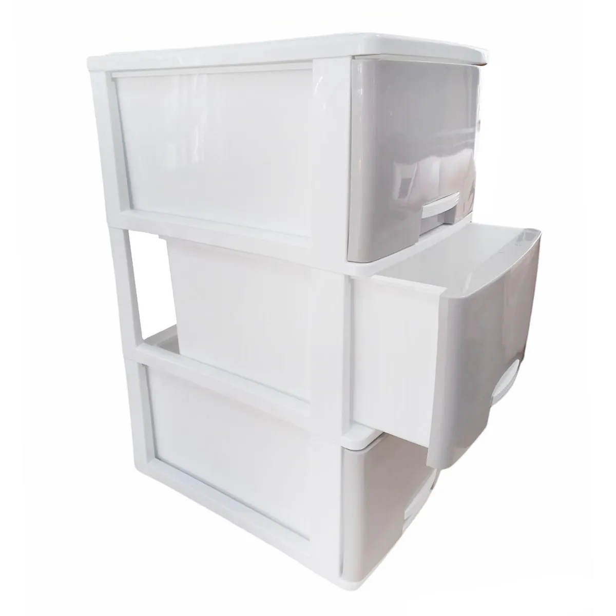 SOHOGAR - Organizador multifuncional de plástico 3 niveles