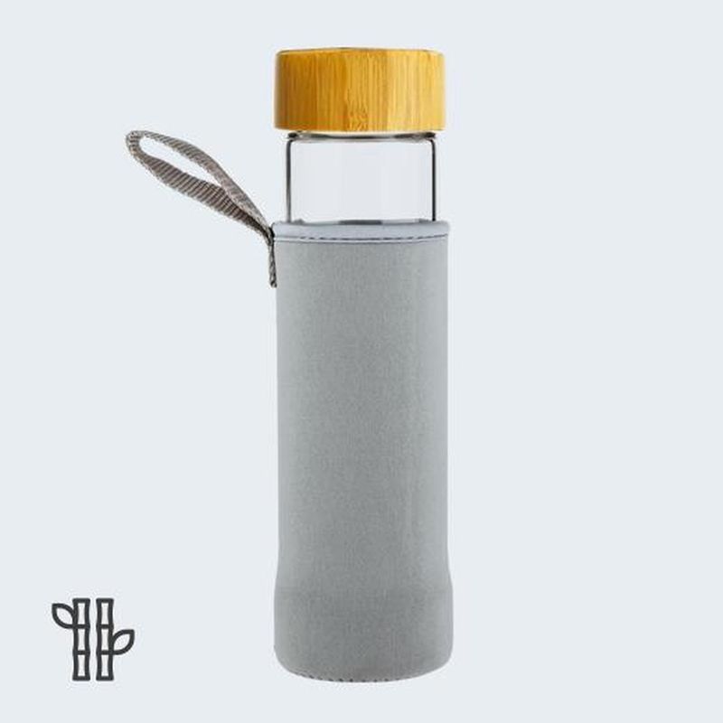 PLANTB - Botella infusora de vidrio y bambu