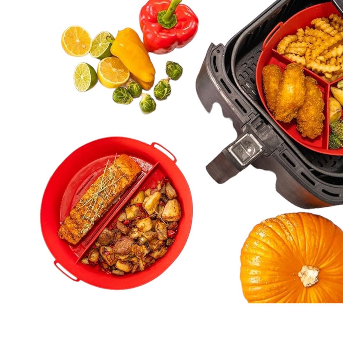 GENERICO - Forro silicona para airfryer freidora silicona redondo Division