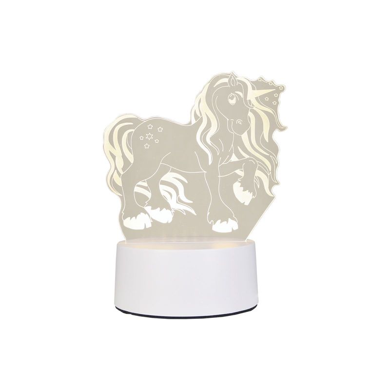 SOLEIO - Lampara De Mesa LED 3D Unicorn