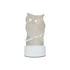 SOLEIO - Lampara De Mesa LED 3D Owl