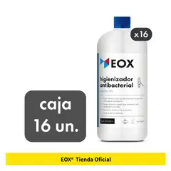 GENERICO - Caja 16 Un. Higienizador Alcohol 70% Registro Isp Eox 1 L