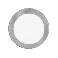 BOSCO - PLAFON PANEL LED 12W SILVER REDONDO 3000K