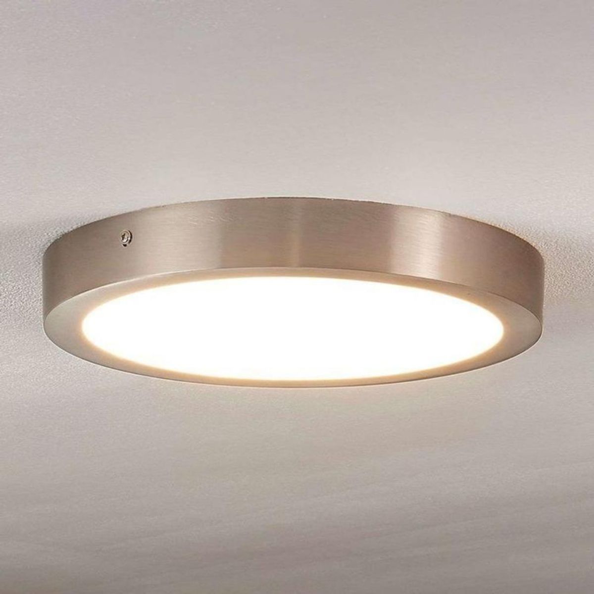 BOSCO - PLAFON PANEL LED 12W SILVER REDONDO 3000K BOSCO