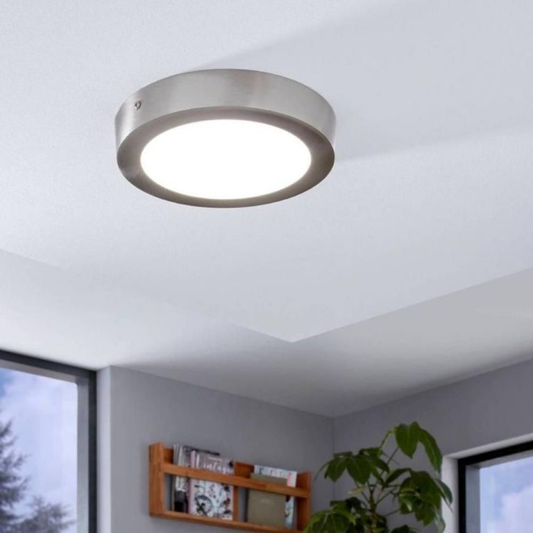 PLAFON PANEL LED 18W SILVER REDONDO 3000K