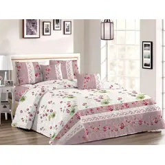 GENERICO - Quilt de Verano King Color Blanco con Diseño FLH957