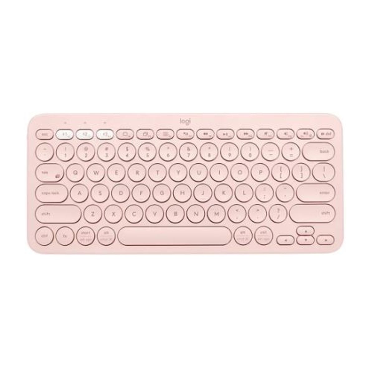 LOGITECH - Teclado bluetooth Logitech K380 QWERTY español color rosa