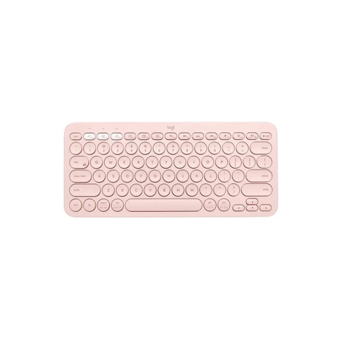 LOGITECH - Teclado bluetooth Logitech K380 QWERTY español color rosa