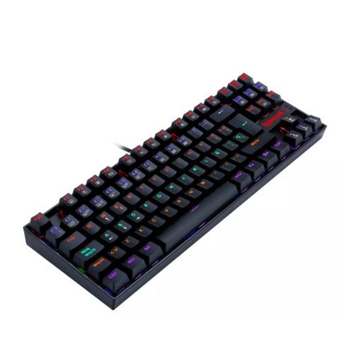GENERICO - Teclado gamer Redragon Kumara K552 color negro con luz RGB