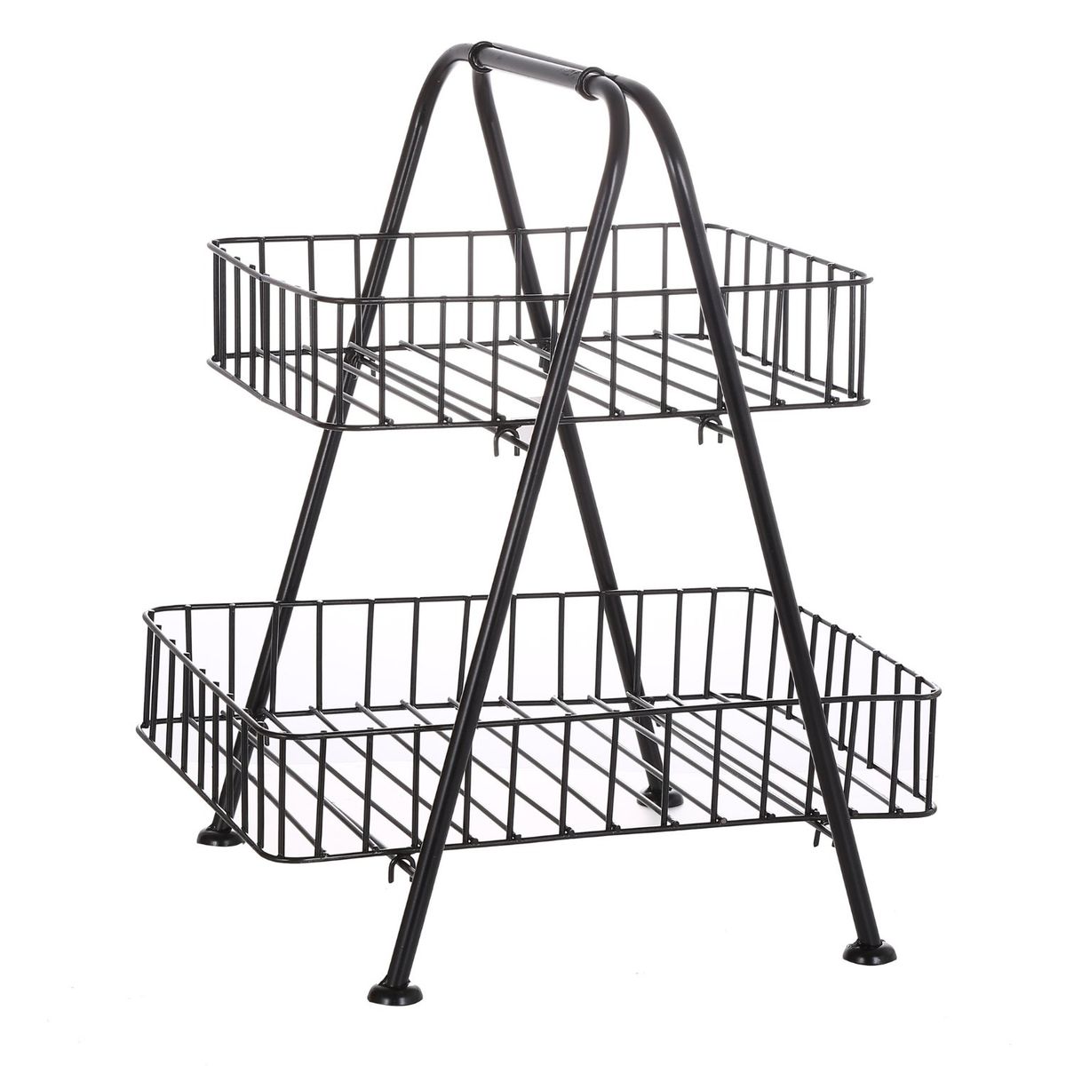 SOHOGAR - Organizador multiuso canastos 2 niveles metal