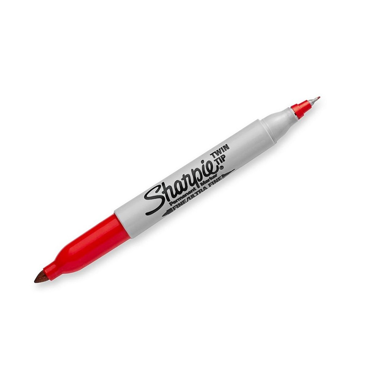 SHARPIE - Marcador Sharpie Permanente Doble Punta Rojo x12ud
