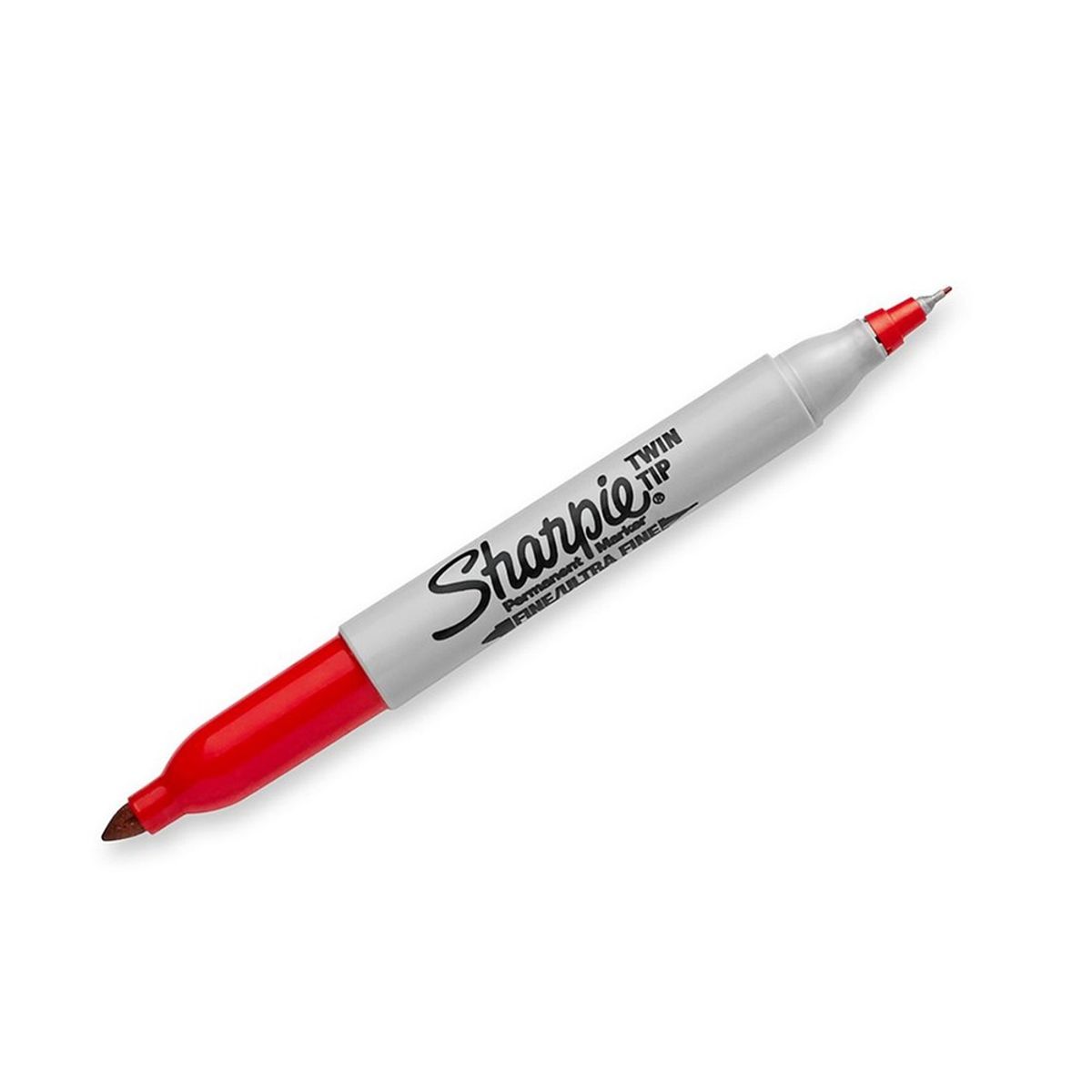 SHARPIE - Marcador Sharpie Permanente Doble Punta Rojo x12ud