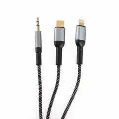 GENERICO - Cable Audio Vidvie USBC Lightning Celular Iphone Jack 35mm
