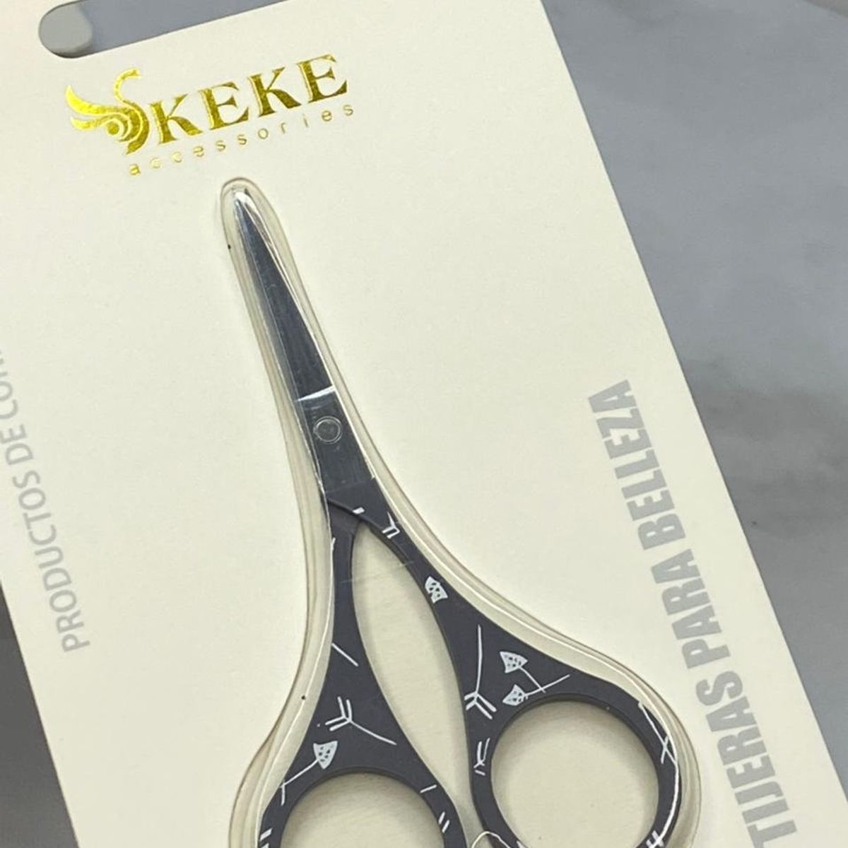 GENERICO - Tijeras Rectas Uñas Manicura Acero Inoxidable Diseño Belleza