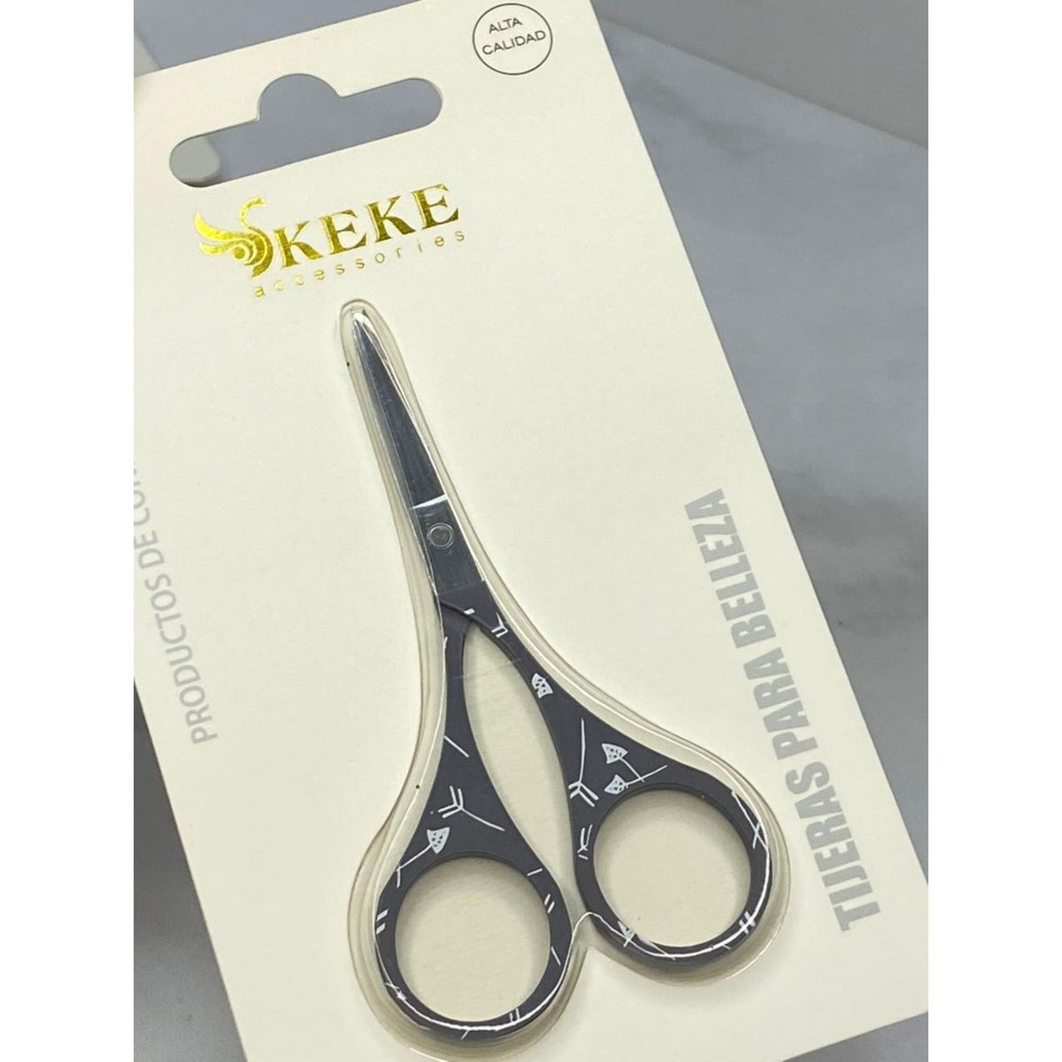 GENERICO - Tijeras Rectas Uñas Manicura Acero Inoxidable Diseño Belleza