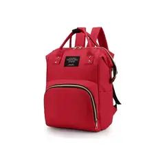 GENERICO - Bolso Mochila Mujer Moda Tela Rojo
