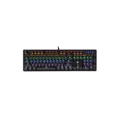 HP - Teclado GK100 QWERTY Blue español color negro con luz RGB